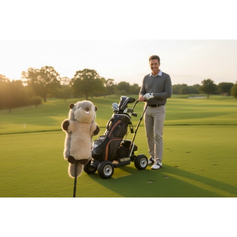 Daphne's‎ Beaver Golf Club Headcover Brown Plush Driver Cover Driver